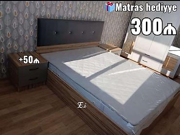 divan krovat: Yeni, İkinəfərlik çarpayı, Bazasız, Matras ilə, Siyirməsiz — 2