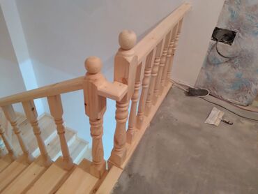 Pilləkən məhəccərləri: Taxta pilləkənlərin və taxta qapıların yığılması.Zəmanət var! Sərfəli̇ — 18