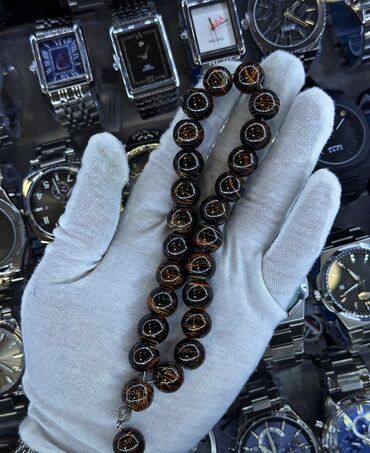 Təsbehlər: Şüşə bəzəkli təsbeh – bir neçə rəng variantı - Material: cilalanmış — 10