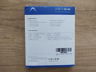 Другие комплектующие: Внешний бокс ACASIS Air Box для твердотельных накопителей М.2 NVMe — 8