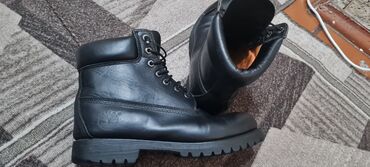 берцы военные: Ботинки Timberland, унисекс, классическая модель 6-inch в черном