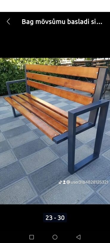 Taburetlər: Sənaye üslubunda bar tabureləri - Oturacaq: təbii ağacdan, yumru — 7