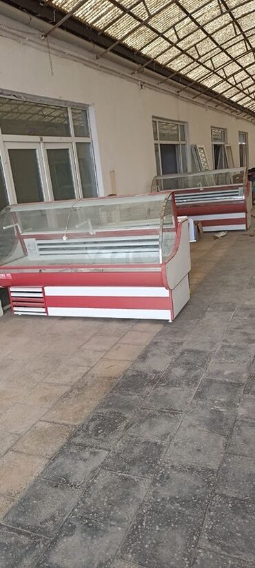 Ticarət tərəziləri: Mağaza avadanlıqları paketi - Soyuducu vitrinlər: Şüşə önlü