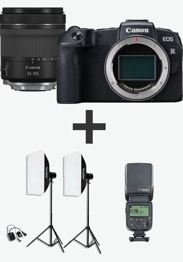 mikrafon sm 58: Canon RP super vəziyyətdədir. Üstündə işıqlandırma dəsti də verilir