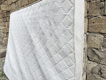 matras ustu dosək: Orta ölçülü döşək - Rəng: ağ (romb naxışlı qatlama tikiş) - Kənarları — 2