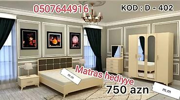 taxt tumba: İkinəfərlik çarpayı, 2 tumba, Dolab, Termo, Azərbaycan, Yeni — 8