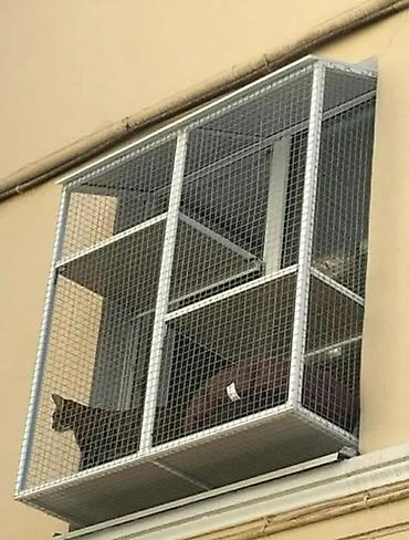 Qəfəslər: Pəncərə üçün “catio” – pişiklər üçün açıq, təhlükəsiz balkon-kafes - — 6