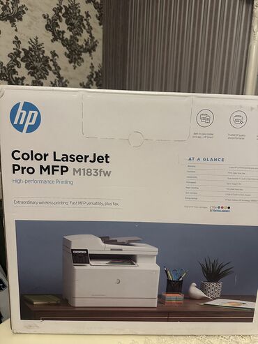 Printerlər: Hp color laserjet pro mfp m183fw Tam əla vəziyyətdədir. Alındığı