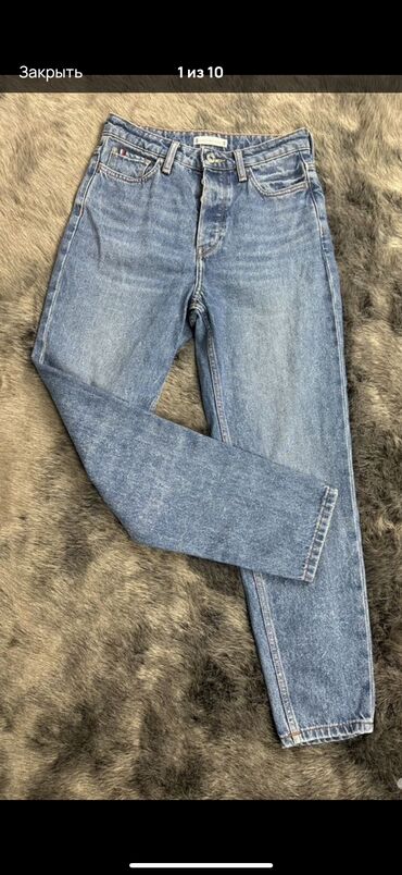 нижнее белье оптом: Джинсы, Бойфренды, Tommy Hilfiger, США, Высокая талия, XS (EU 34)