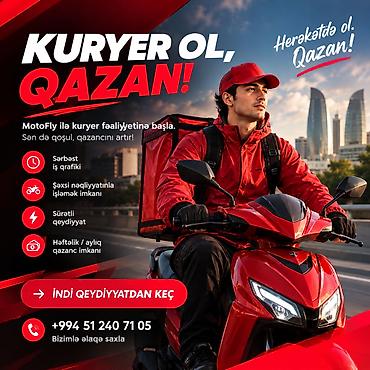 Moto-kuryer tələb olunur