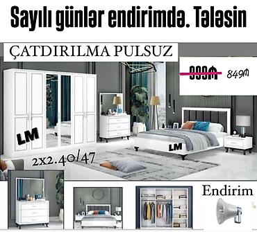 стенка для спальни: Yataq dəsti – sifarişlə və yeni Qiymət: 849₼ Dəst komplekti: - — 1