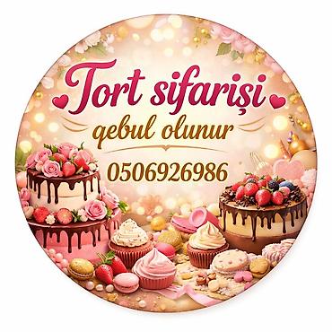 детский торт на заказ: Tort sifarişi qəbul olunur. - Fərqli ölçü və formalar: birdən çox — 1