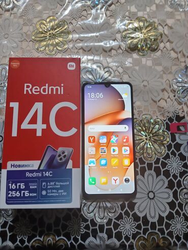 telfon qabi: Redmi 14C, 256 GB, rəng - Qara, İki sim kartlı