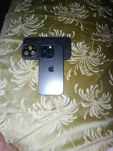 iphone pro max: IPhone 15 Pro, Б/у, 128 ГБ, Black Titanium, Чехол, 90 % — 1