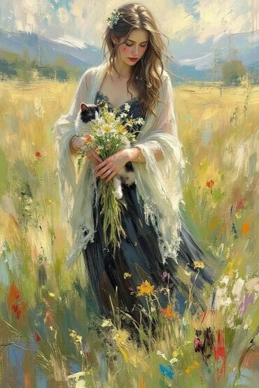 Şəkillər, tablolar: Mövzu: əl iwlerim yağlı boya ilə çəkilmiş tablolarimdi müxtəlif — 11