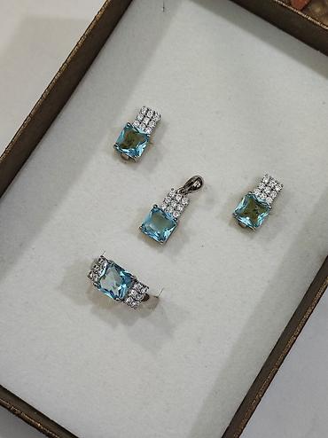 Серебряные наборы украшений: Серебряный Набор 925 пробы Размеры имеются Качество отличное Цена — 10