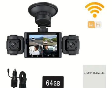 Digər avtoelektronika: Videoreqistratorlar, Yeni, Zərbə sensoru ilə, 64 gb, Çin