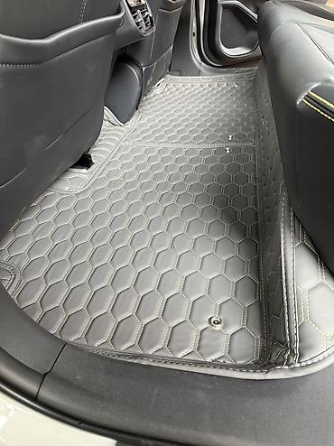 Полики: 5D Экокожа Полики Для салона цвет - Черный, Новый, Платная доставка — 13