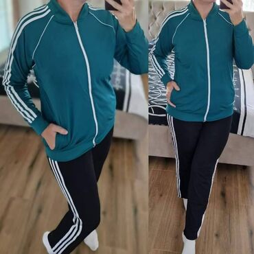 Gornji i donji deo: Adidas ženska trenerka za punije Novo Mokra likra Veličine 2xl 3xl — 2