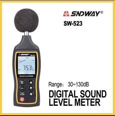 измерительные приборы: SNDWAY SW-523 ЖК-цифровой измеритель уровня шума Измеритель уровня