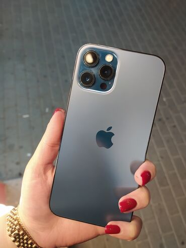 Apple iPhone: IPhone 12 Pro Max, 128 ГБ, Синий, Беспроводная зарядка, Face ID, С документами