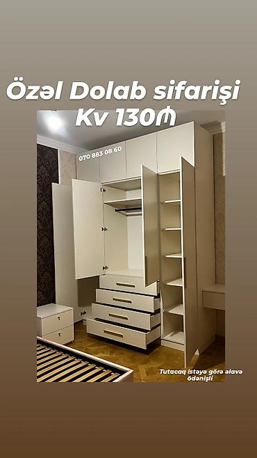 taxt yatag: Düz dolab, Yataq otağı üçün, Qarderob, Açılan, Quraşdırıla bilən — 1