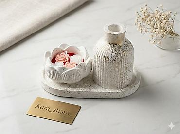 Fiqurlar: Fiqur, Gips, rəng - Ağ — 5