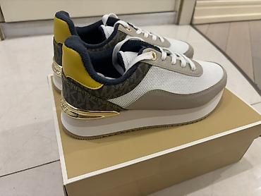 Кроссовки и спортивная обувь: Michael Kors qadın idman ayaqqabısı - Model: MK loqo detallı — 3
