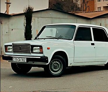 VAZ (LADA): VAZ 2107, ağ rəng, salam masnın heç bir problemi yoxdur gündelik — 5