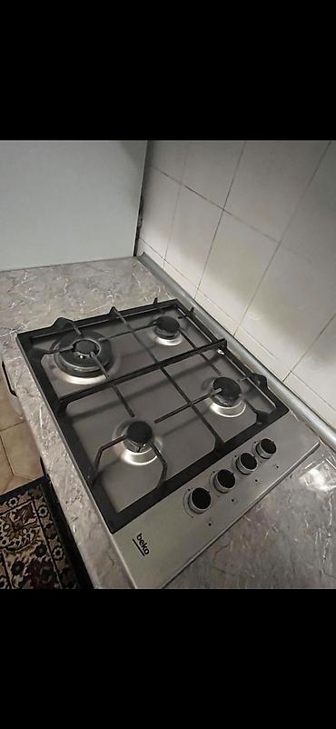 akel soba: Mətbəx üçün qaz plitəsi və hava təmizləyici dəsti - Qaz plitəsi: Beko — 4