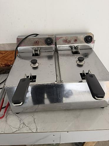 sok sıxan: İkiqat elektrik fritöz - Material: paslanmayan polad korpus və — 1