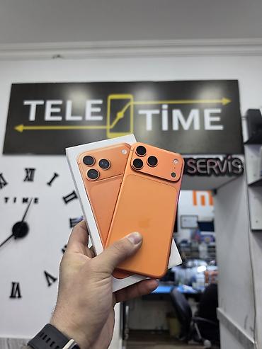 iphone 1w: IPhone 17 Pro Max, 256 GB, Narıncı, Zəmanət, Simsiz şarj, Face ID — 1