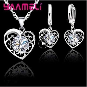 Setovi nakita: Set: Narukvica, Kruna, Minđuše, Materijal: Perlice, Cirkon, Biser — 15