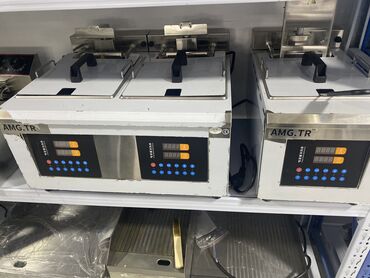 Промышленные фритюрницы: Фритюрница разный размеры 4л 6л 6+6л 6л Авто таймер авто подъём 8+8л — 8