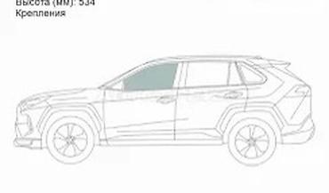 Кузов бөлүктөрү: Стекла передних дверей rav4 xa50 5, б/у оригинал, без сколов, без — 1
