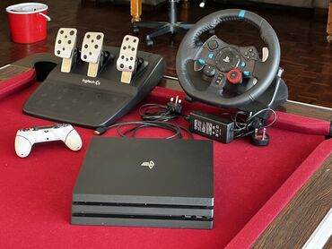 сони плейстейшен 4 цена в бишкеке: ИГРОВОЙ КОМПЛЕКТ PlayStation 4 Pro 1 tb Logitech g29 руль + ПЕДАЛИ 3