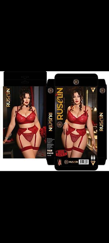 Alt paltarı: Kod:E.v-156492 RuselİN Nightwear – böyük ölçülər üçün zərif alt paltar — 1
