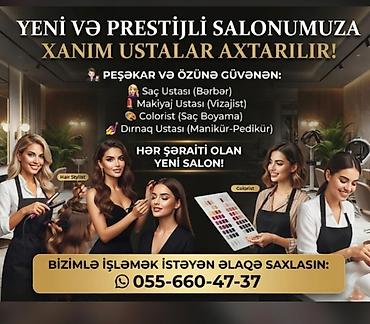 Qadın saç ustası tələb olunur, Faiz lalafo.az -da Qadın saç ustası tələb olunur, Faiz
