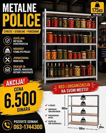 stilski lusteri prodaja: Metalne police – čvrste, stabilne i pouzdane - Izdržljiva metalna — 1