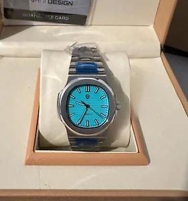 Ručni satovi: PAGANI DESIGN PD-1728 -Tiffany plava-Patek Philippe Nautilus Potpuno — 7