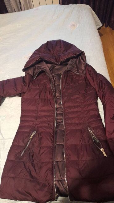 кожа куртка: Женская куртка Massimo Dutti, M (EU 38), L (EU 40), цвет - Фиолетовый