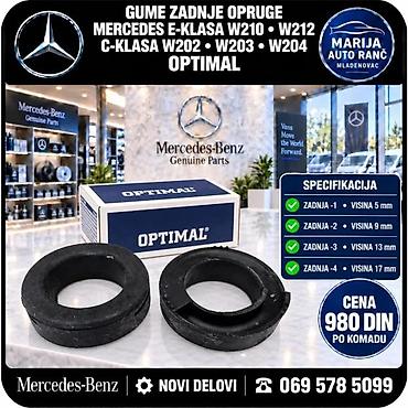 Opruge: MERCEDES C KLASA W203 CLC CLK OPRUGE PREDNJE I ZADNJE | Opruge — 3
