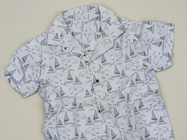 dluga koszula biala: Shirt 2-3 years, condition - Perfect, pattern - Print, color - Light blue