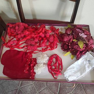 daraq dekor: Xınayaxdı (Henna Party) üçün dəst – bənövşəyi/şam işi tünd qırmızı — 6