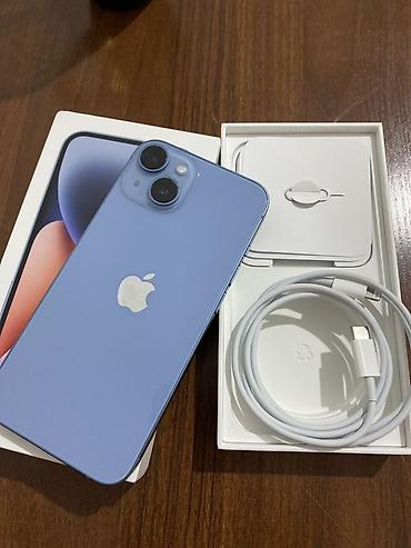 IPhone 14, Mavi, Face ID lalafo.az -da IPhone 14, Mavi, Face ID