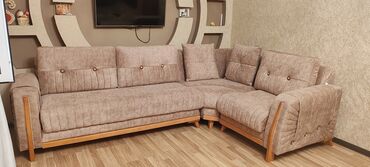 ucuz servantlar: Угловой диван, Б/у, Раскладной, С подъемным механизмом, Набук, Платная доставка