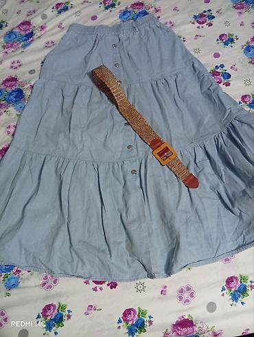 Костюмы с юбкой: Комплект одежды 1) Женский джинсовый сет: рубашка + пышная юбка - — 9