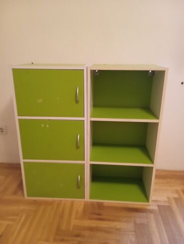 jysk metalne police: Wall shelf, color - Green, Used
