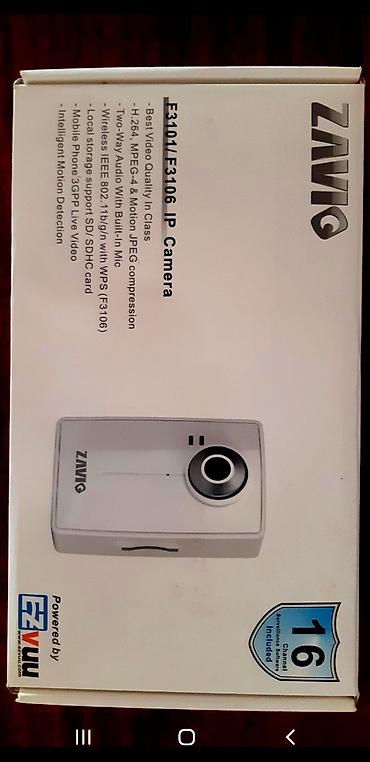 iphone 30: ZAVIO F3101/F3106 IP Kamera Xüsusiyyətlər: - 1/4" Progressive CMOS — 2