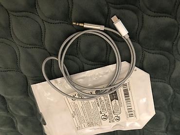 original iphone adapter: Lightning-dan 3.5 mm AUX-a audio kabel/adaptor - Uclar: bir tərəf — 1